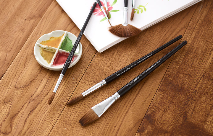 NEW: SYNTHETIC SABLE ARTIST BRUSH SET OF 7 - THE ARUNDEL