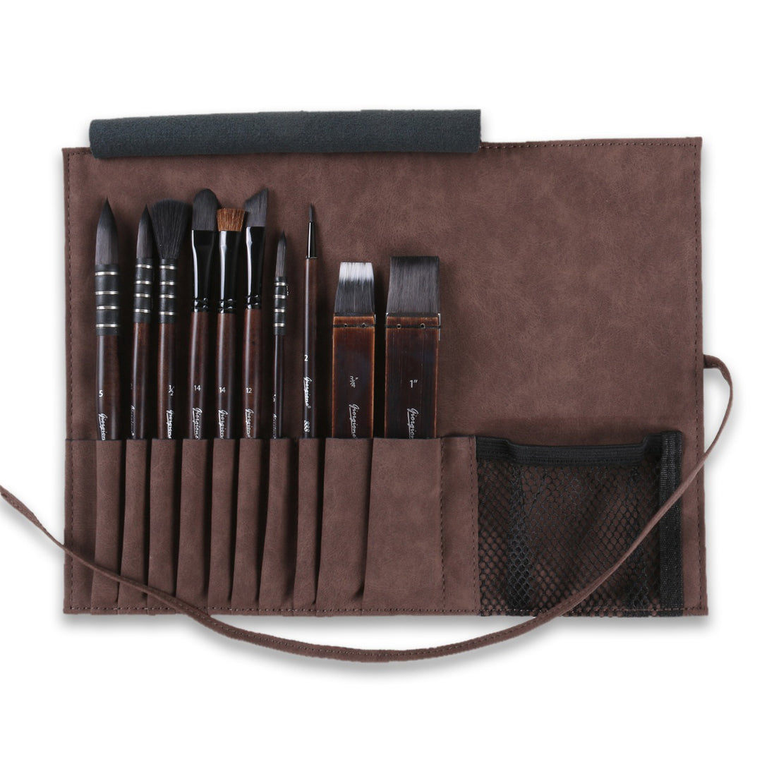 Professional 11-Piece Brush Set with Bag