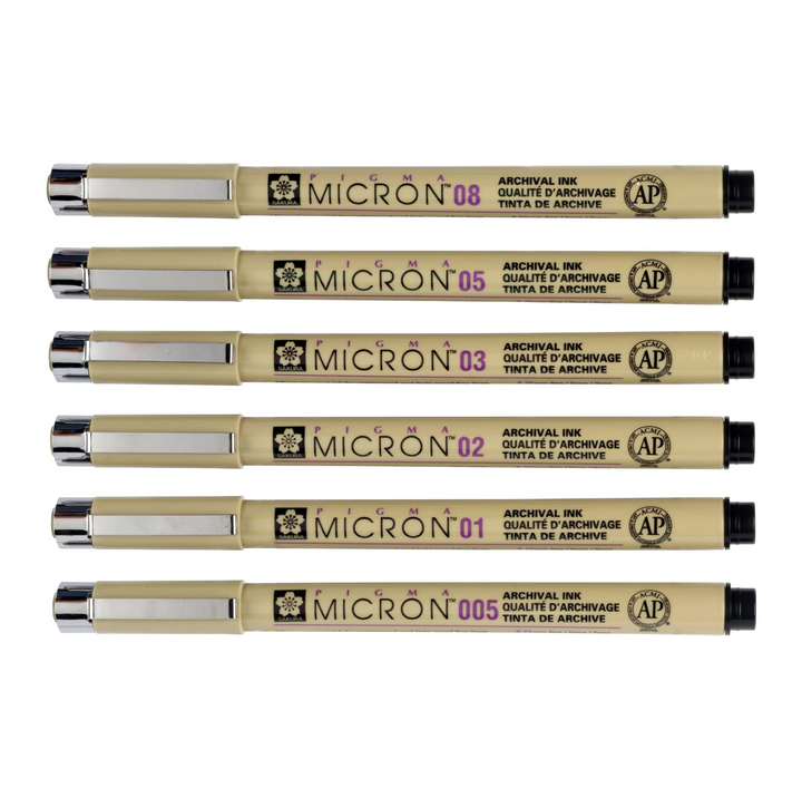 Pigma Micron fineliner promotion set | 4 + 2 free