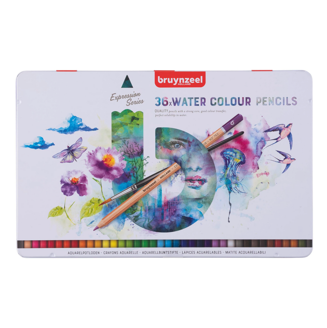 Expression watercolour pencil tin | 36 colours