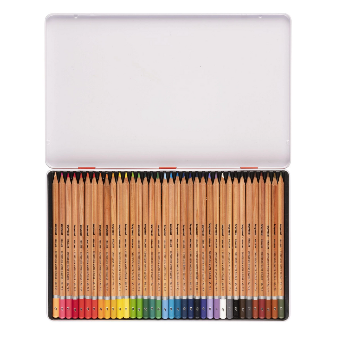 Expression watercolour pencil tin | 36 colours