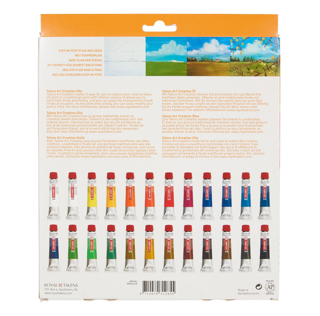 TALENS ART CREATION Oil colour set | 24 x 12 ml